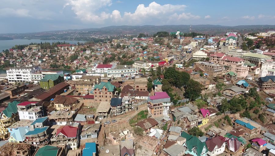 Centre ville de Bukavu, RDC © MMANRMS via Wikimedia Commons - Licence Creative Commons