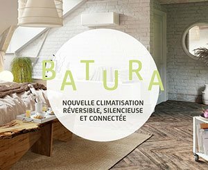 Batura, nouvelle climatisation réversible, silencieuse et connectée by Sauter
