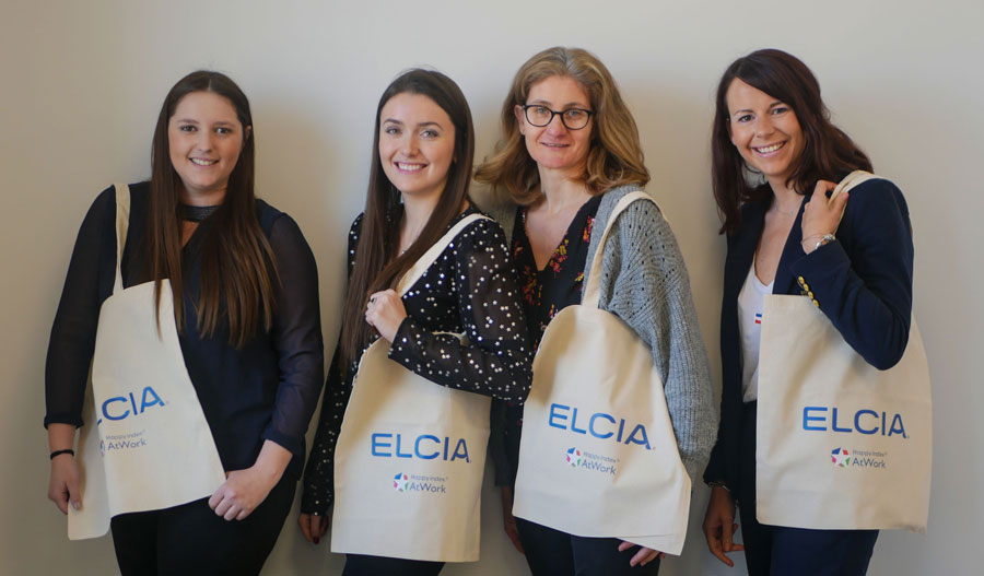 The ELCIA HR team, with from left to right: Diane DUTREVE (Recruitment and Employer Brand Manager), Roxane OLAGNIER (HR Development Manager), Céline COMBES (Human Resources Manager) and Stéphanie ROBIN (Human Resources Director) © ELCIA