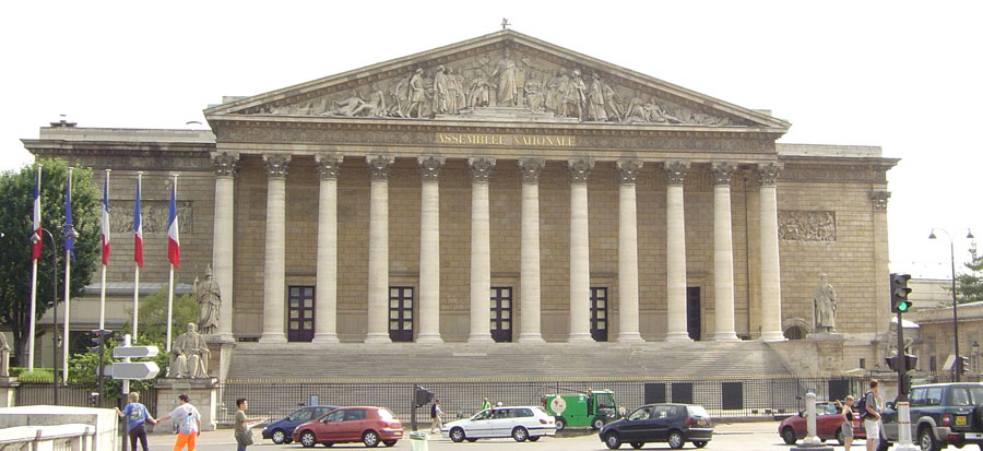 Palais Bourbon, Paris © David.Monniaux via Wikimedia Commons - Creative Commons License