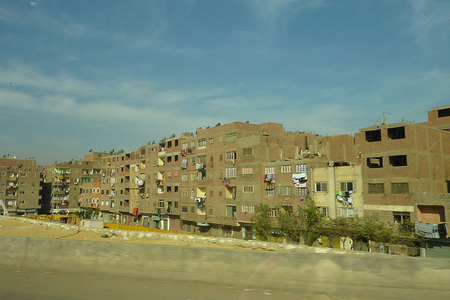 Bâtiments sur l'île Al-Warraq, Égypte © Mujaddara via Wikimedia Commons - Licence Creative Commons