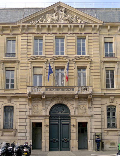 Banque de France © Mbzt via Wikimedia Commons - Licence Creative Commons