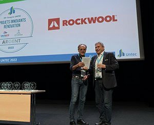 Rockwool récompensé au 50e Congrès de l'UNTEC par une médaille d'argent pour Rockcycle Réno