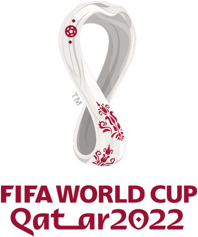 Logo of the 2022 FIFA World Cup taking place in Qatar © FIFA via Wikimedia Commons - Creative Commons License