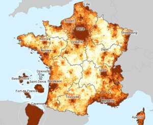 The Ministry of Housing publishes its rent map in France