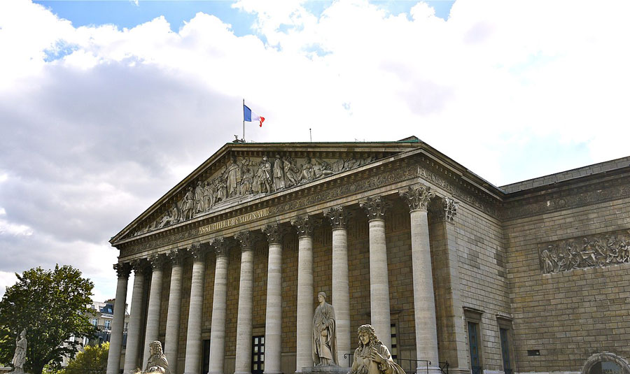 Assemblée nationale, Paris © Marie Thérèse Hébert & Jean Robert Thibault via Wikimedia Commons - Licence Creative Commons
