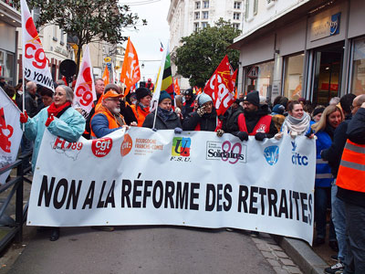 Demonstration against the 2023 pension reform © François GOGLINS via Wikimedia Commons - Creative Commons License