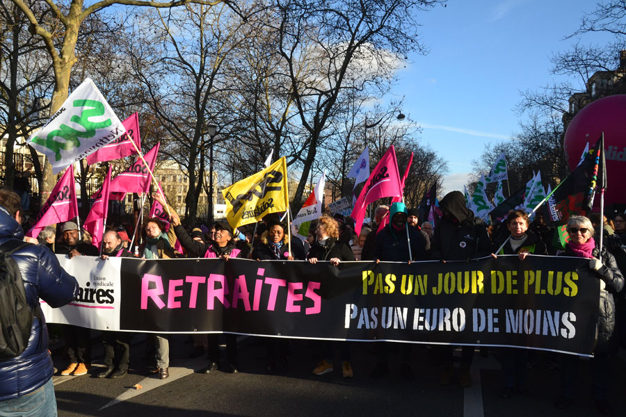 Demonstration against the 2023 pension reform © Jeanne Menjoulet via Flickr - Creative Commons License
