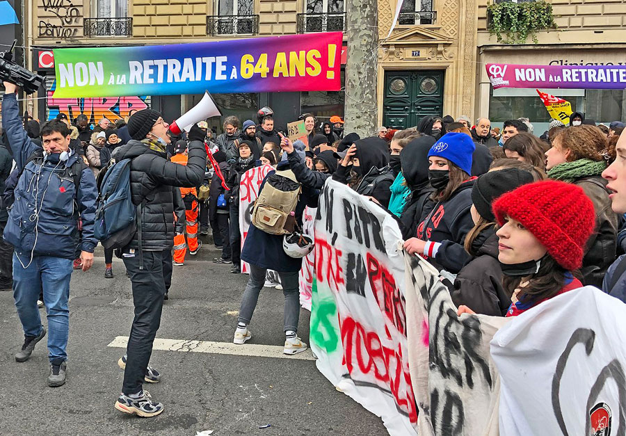 Manifestation contre la réforme Borne des retraites © Roland Godefroy via Wikimedia Commons - Licence Creative Commons