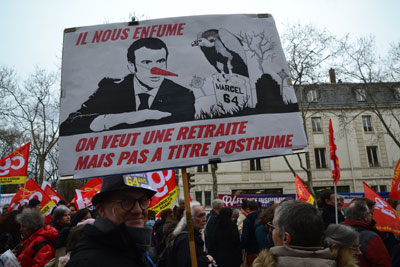 Demonstrators against pension reform © Jenne Menjoulet via Flickr - Creative Commons License