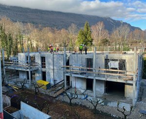 Construction de 36 logements locatifs en blocs de béton cellulaire Ytong Verti au Bourget-du-Lac (73)