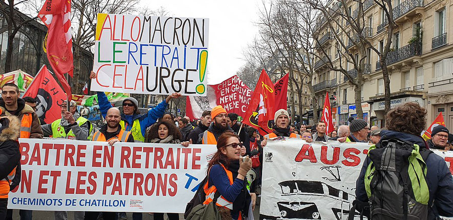 Manifestation contre la réforme des retraites © Paule Bodilis via Wikimedia Commons - Licence Creative Commons