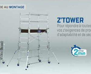 Z'TOWER assembly: telescopic mobile scaffolding