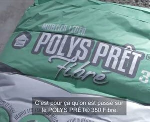 Polys Prêt 350 Fibré lightweight mortar from Edilteco - A craftsman's opinion POINT.P
