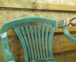 How to renovate a plastic chair?