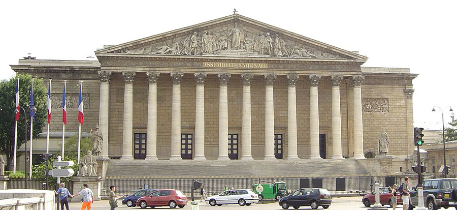 Palais Bourbon, siège du Parlement, Paris © David.Monniaux via Wikimedia Commons - Licence Creative Commons