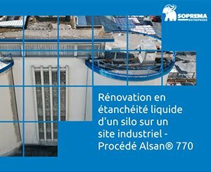 Liquid waterproofing renovation of a silo on an industrial site - Alsan® 770