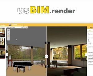 Online 3D rendering usBIM.render