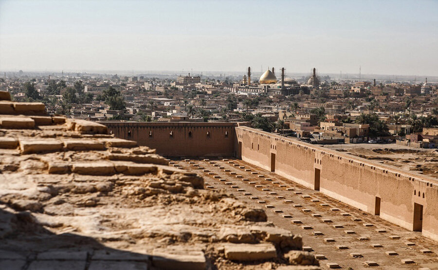 Vue sur la grande mosquée de Samarra, Irak © Mahdi Almasi via Wikimedia Commons - Licence Creative Commons