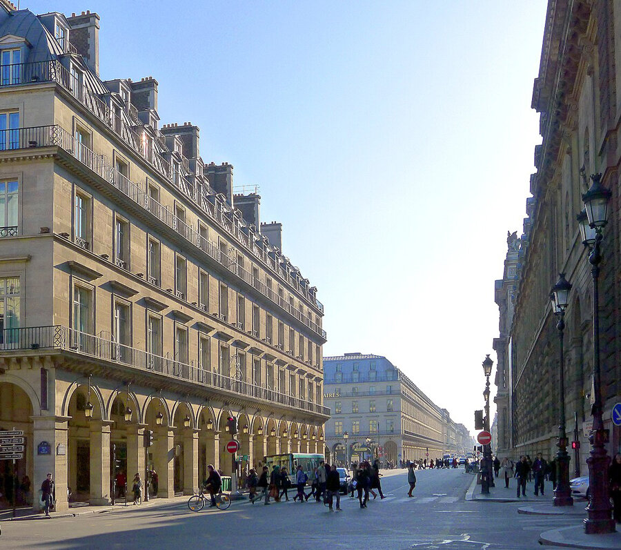 Rue de Rivoli, Paris © Mbzt via Wikimedia Commons - Licence Creative Commons