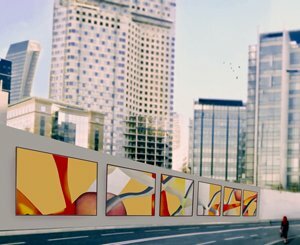 Un tableau gigantesque de Guillaume Bottazzi à Paris La Défense pour accueillir les Jeux Olympiques