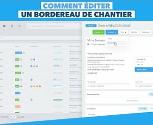 Comment éditer un bordereau de chantier avec Obat