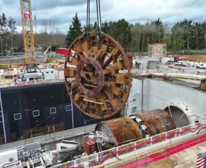 Ligne 18 - Baptême du dernier tunnelier