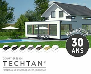 Gouttières Nicoll en Techtan® : résistantes, design et garanties 30 ans