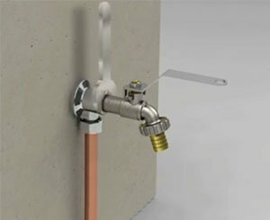 Les robinets orientables toujours dans l'axe !