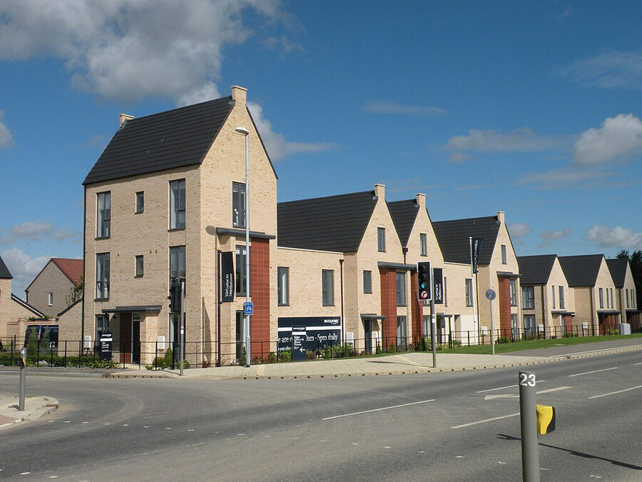 Maisons à Northstowe, Cambridgeshire, Angleterre © Keith Edkins via Wikimedia Commons