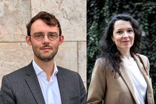 Etienne Gonon-Pelletier, directeur général délégué adjoint et de Jennifer Thiault, directrice de la communication, du mécénat et du développement de la Cité de l’architecture et du patrimoine © Cité de l’architecture et du patrimoine