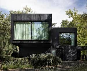 Une « cabane dans les bois » contemporaine : le nouveau bois noir Kebony habille le studio de Maison Tricot