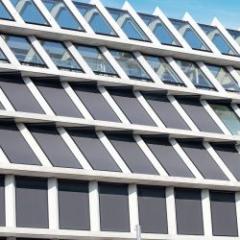 Tissu de protection solaire transparent pour store extérieur et intérieur