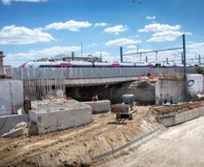 Ripage souterrain dans le cadre du chantier de mise en accessibilité de la gare...