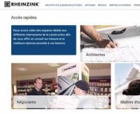Rheinzink.fr lance un nouveau site internet sur mesure pour chaque métier du bâtiment