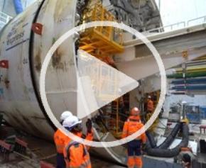 The baptism of the Mireille tunnel boring machine - Ouvrage Bel-Air