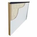 Acoustic pocket door with 43 dB sound reduction