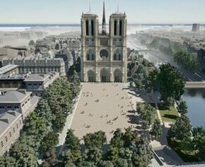 The future forecourt of Notre-Dame will be designed as a clearing