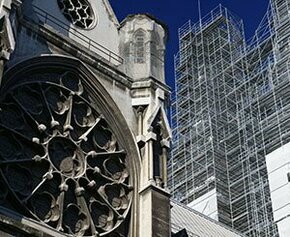 Last phase of the restoration work of the Reformed Church of Marseille