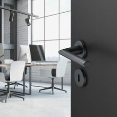 Design door handles black or white finish