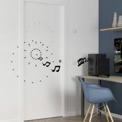 Acoustic pocket door with 43 dB sound reduction