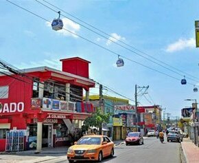 Santo Domingo inaugurates its new urban cable car line, the...