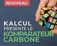 Kalcul, outil digital gratuit de KP1 s'enrichit : le «komparateur» carbone intégré au module environnement