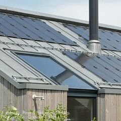 The solar system for zinc standing seam roofing