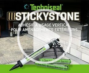 TS Stickystone: Vertical Adhesive for Exterior Designs
