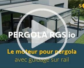 Pergola RGS io: motor for pergola with rail guidance