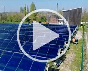 Centrale solaire thermique pour la ville de Pons en Charente-Maritime