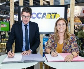 Le CCCA-BTP et l’Alliance HQE-GBC signent un partenariat à Batimat...