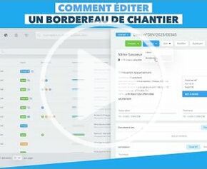 Comment éditer un bordereau de chantier avec Obat