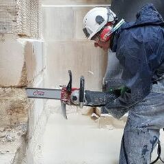 Tronçonneuse électrique 220V pour la coupe de béton fortement armé, pierres et maçonnerie